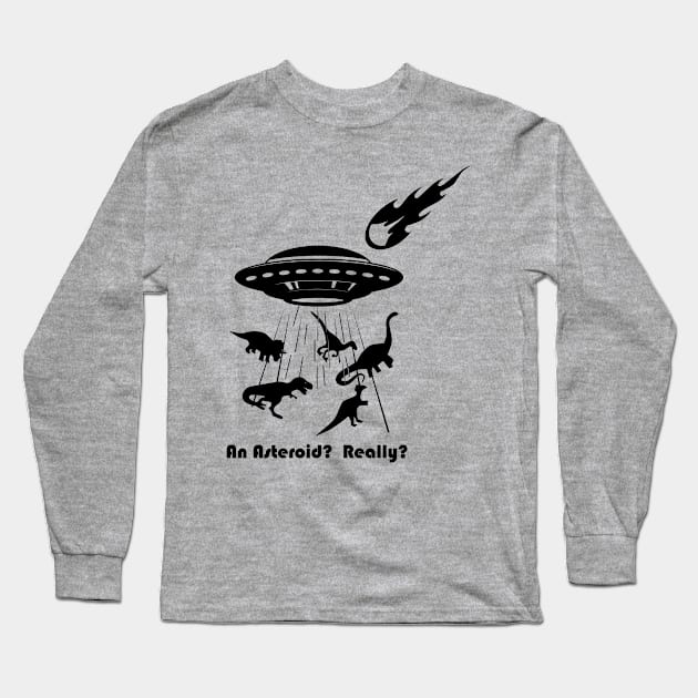 Alien UFO Long Sleeve T-Shirt by VikingHeart Designs